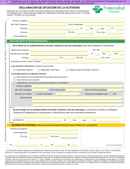 Volante De Solicitud De Asistencia Sanitaria