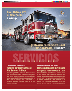 Fire Station #70 of San Pablo, closing? ¿Estación de Bomberos #70