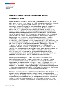 Francisco Coloane: Literatura, Patagonia e Historia. Pablo Vargas