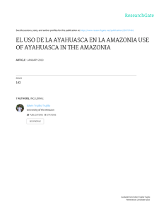 el uso de la ayahuasca en la amazonia use of ayahuasca in the