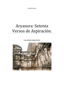 Aryasura: Setenta Versos de Aspiración.