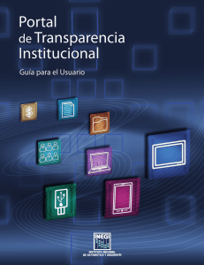 Guía para el Usuario Portal de Transparencia Institucional