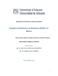 Equitativa Distribución de Beneficios REDD+ en México