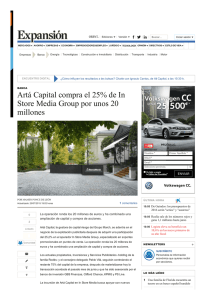 Artá Capital compra el 25% de In Store Media Group por unos 20