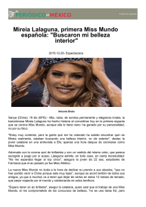 Mireia Lalaguna, primera Miss Mundo española: "Buscaron mi