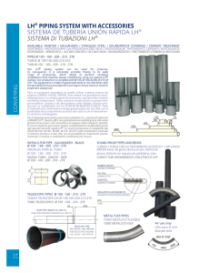 lh® piping system with accessories sistema de