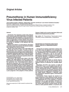 Pneumothorax in Human Immunodeficiency Virus Infected