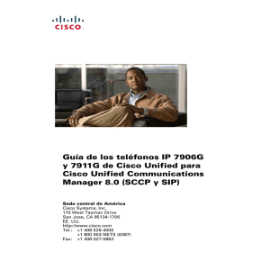 Guía de los teléfonos IP 7906G y 7911G de Cisco Unified para