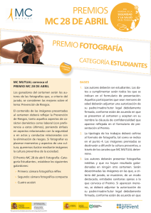 premio fotografía - categoría estudiantes - premios mc