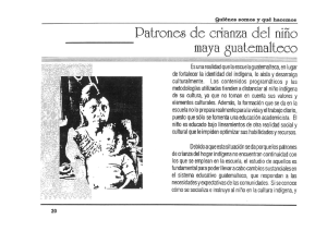 Patrones de crianza del nino maya 8uatemalteco