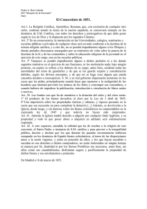 11. El Concordato de 1851.
