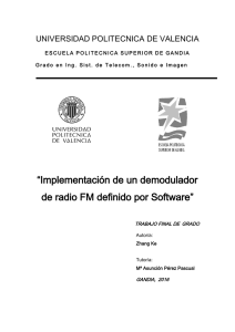 Implementación de un demodulador de radio FM definido
