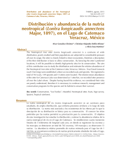 Distribución y abundancia de la nutria neotropical (Lontra