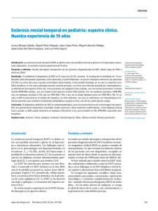 Esclerosis mesial temporal en pediatría