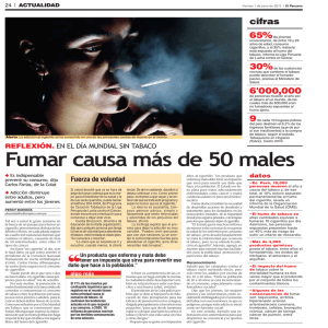 Fumar causa más de 50 males
