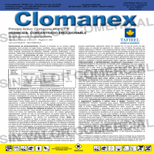 Clomanex etiqueta 5L