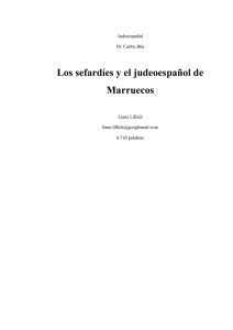 Los sefardíes y el judeoespañol de Marruecos
