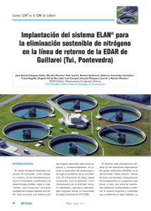Implantación del sistema ELAN para la eliminación sostenible de