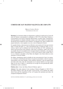 cortes de san mateo-valencia de 1369-1370 - RUA