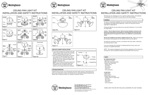 ceiling fan light kit installation and safety instructions