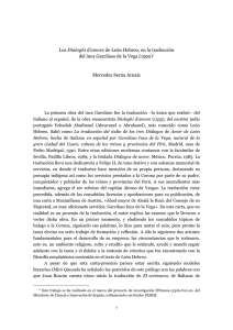 Los "Dialoghi d`amore" de León Hebreo, en la traducción del Inca