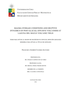 magma storage conditions and eruptive dynamics of post