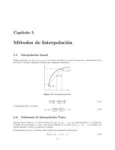 Métodos de Interpolación