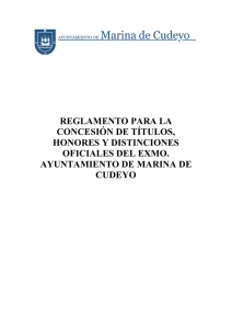 Reglamento Honores - Ayuntamiento de Marina de Cudeyo