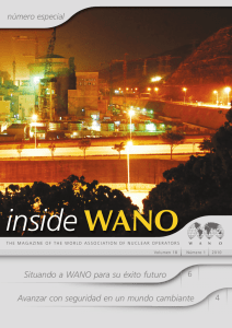 Situando a WANO para su éxito futuro Avanzar con seguridad en un