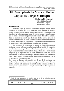 El Concepto de la Muerte En las Coplas de Jorge Manrique