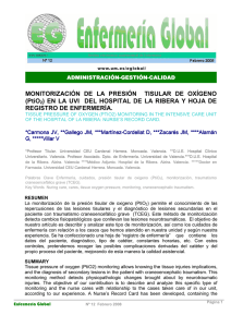 MONITORIZACIÓN DE LA PRESIÓN TISULAR DE OXÍGENO (PtiO2