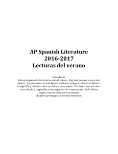 AP Spanish Literature 2016