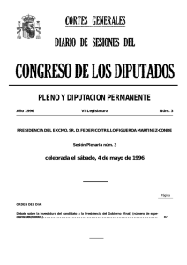 4 de mayo de 1996 - Congreso de los Diputados