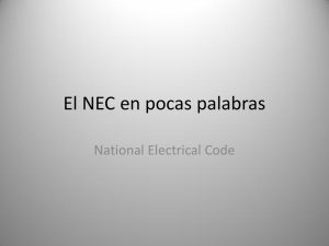 El NEC en pocas palabras