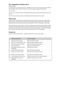 Rubric and answer key - Trinity College London