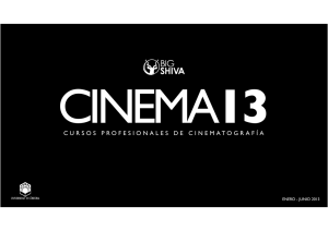 CURSOS PROFESIONALES DE CINEMATOGRAFÍA