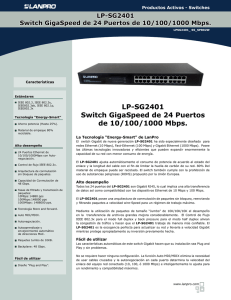 LP-SG2401 Switch GigaSpeed de 24 Puertos de 10/100