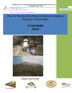 Plan de Manejo de la Reserva Natural Complejo Volcánico Telica