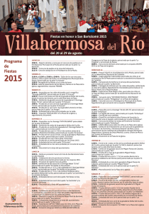 programacion fiestas 2015 - Ayuntamiento de Villahermosa del Río