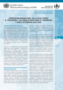 cooperación internacional en la lucha contra el terrorismo y las