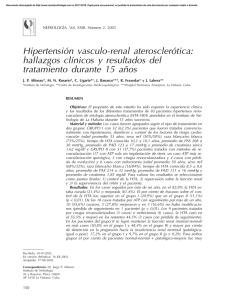 Hipertensión vasculo-renal aterosclerótica: hallazgos clínicos y