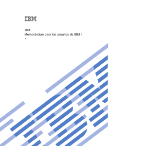 Memorándum para los usuarios de IBM i 7.1
