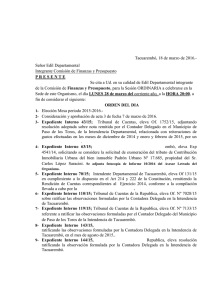 Citación 28/03/16 - Junta Departamental de Tacuarembó