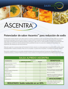 Potenciador de sabor Ascentra™ para reducción de sodio