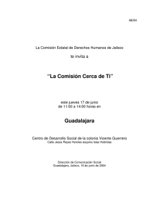 “La Comisión Cerca de Ti” Guadalajara