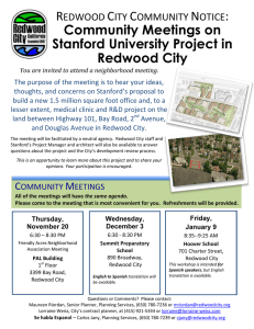 Community Meetings on Stanford University Project in Redwood City