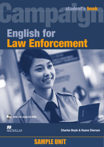 Law Enforcement - Campaign Military English Resource Site