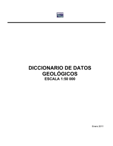 Diccionario de Datos Geológicos esc. 1:50 000 (versión 2)