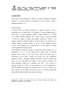 VI.-DISCUSIÓN Para evaluar la función plaquetaria se