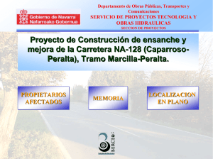 Proyecto de Construcción de ensanche y mejora de la Carretera NA